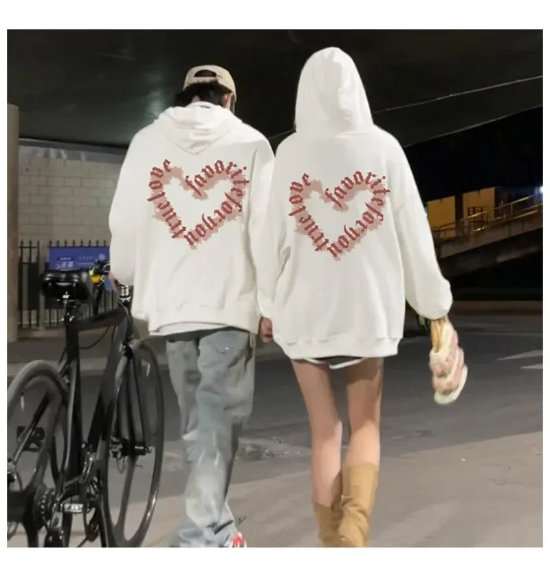 Spring Autumn Korean Fashion Women's Pullover Baggy Leisure Sweatshirt Lazy Casual Couple Hoodie Winter Hoodies Y2k Clothes Kpop