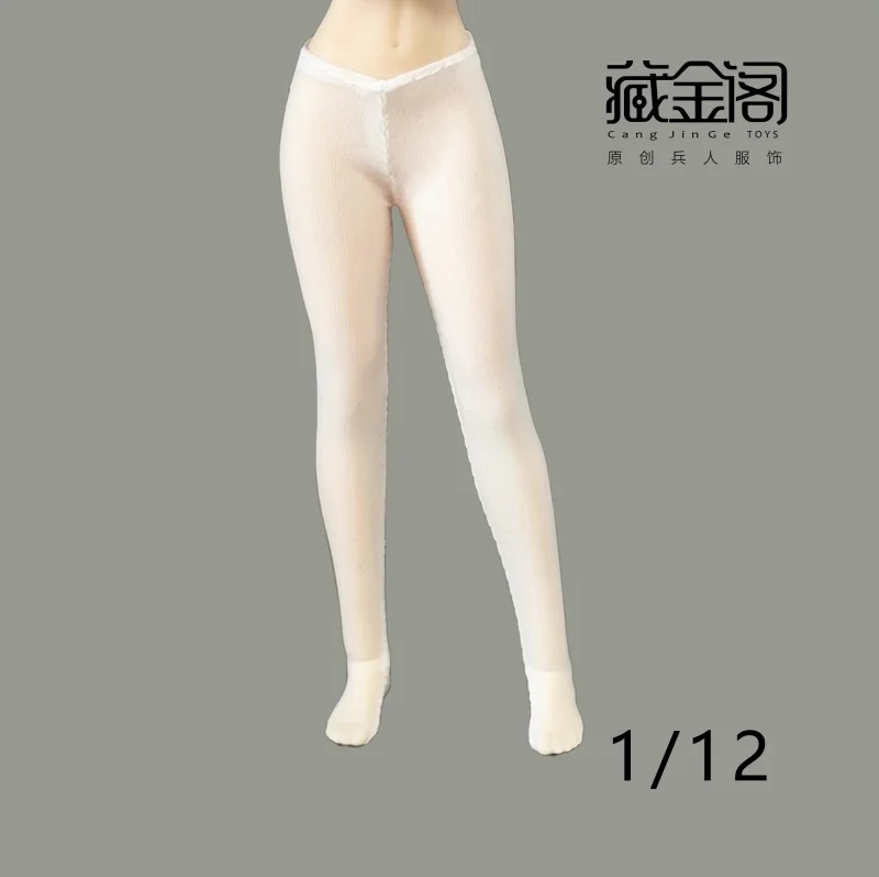 1/12 scale Tight Ice Silk Female Soldier Elastic Pants Underwear Set High Foot Socks Fit 6inch Action Figure Model Toys