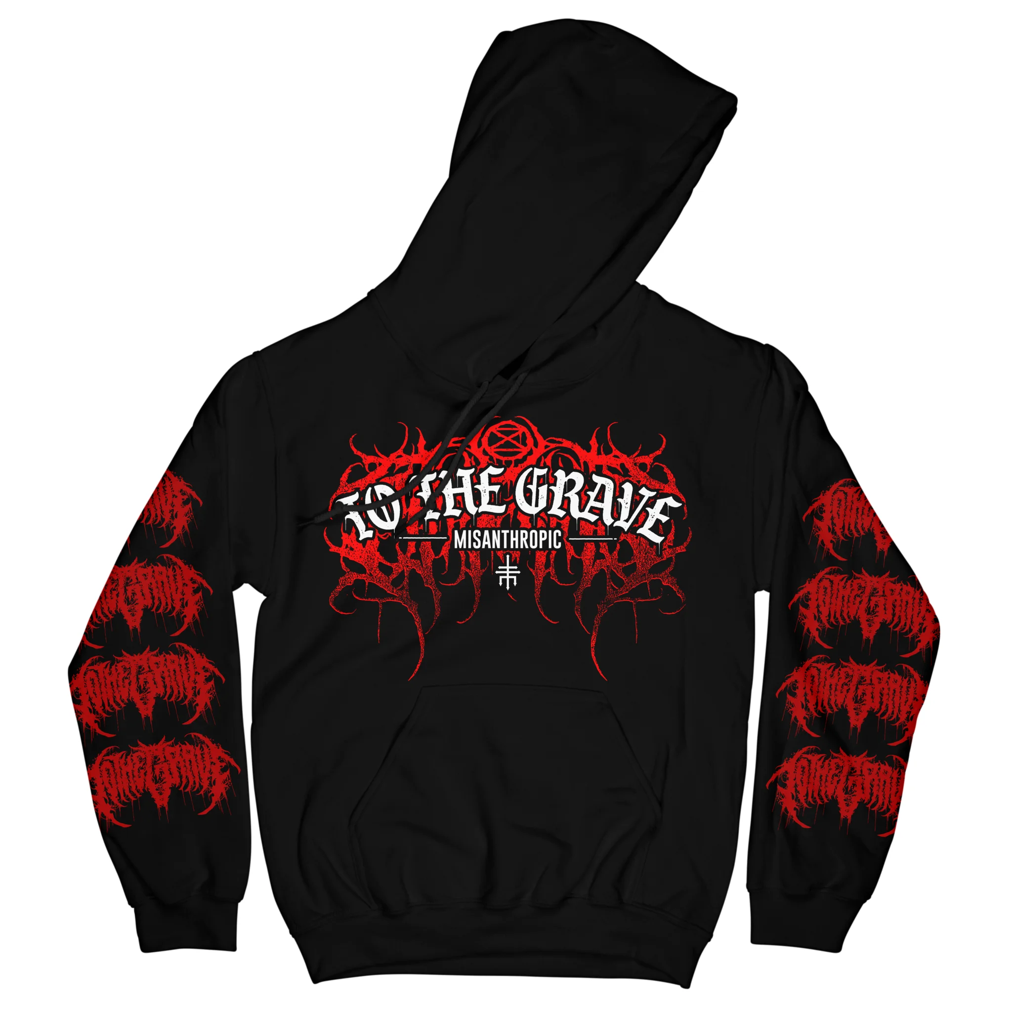 Australische Rockband Naar Het Graf Mannen Vrouwen Met Lange Mouwen Hoodie Sweatshirts Heavy Death Metal Black Demon Skull Hoody Tops