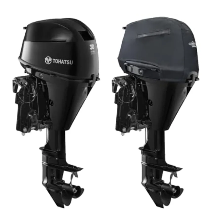 أغطية خارجية بفتحات تهوية للاستخدام البحري على موديلات TOHATSU MFS25D وMFS30D 2022 وبعد حماية متينة مقاومة للطقس #1