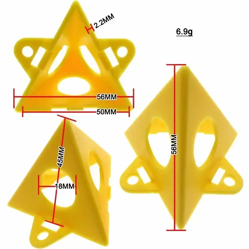 10/20 Pieces Woodworking Paint Triangular Stand Plastic Spacer Painted Wood Triangular Tripod Paint Support Frame