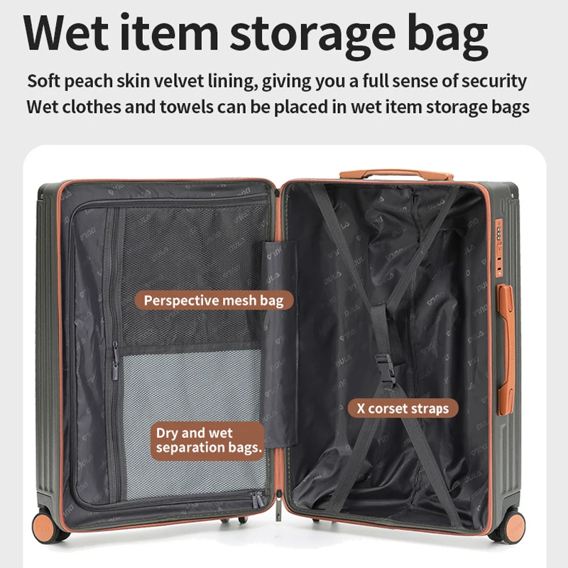 20 "24" 26 "28 بوصة حقيبة سفر كبيرة الحجم المتداول الأمتعة PC سستة حقيبة تروللي بعجلات مع عجلات الصعود صندوق حمل على الأمتعة