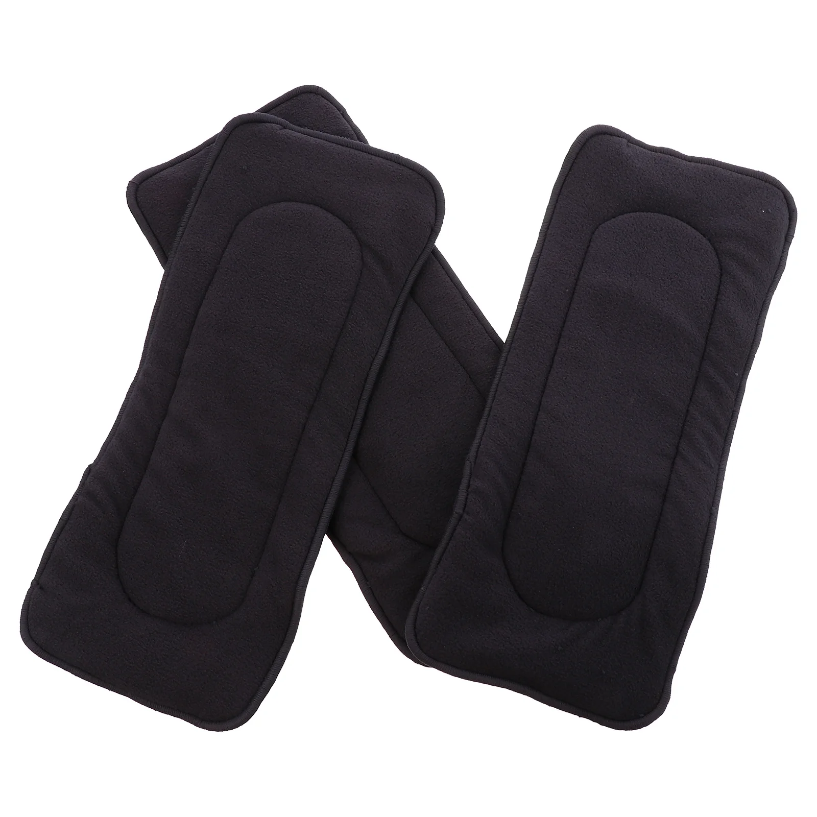 

3Pcs Bamboo Charcoal Baby Diaper Inserts Washable Breathable Strong Absorbent Reusable Infant Cloth Diaper Liner Cushion
