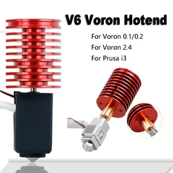 Upgraded Print Head For Voron 2.4 Ceramic Heating 24V 60W V6 Volcano Hotend Kit For Voron 0.1 0.2 2.4 Prusa i3 3D Printer Parts