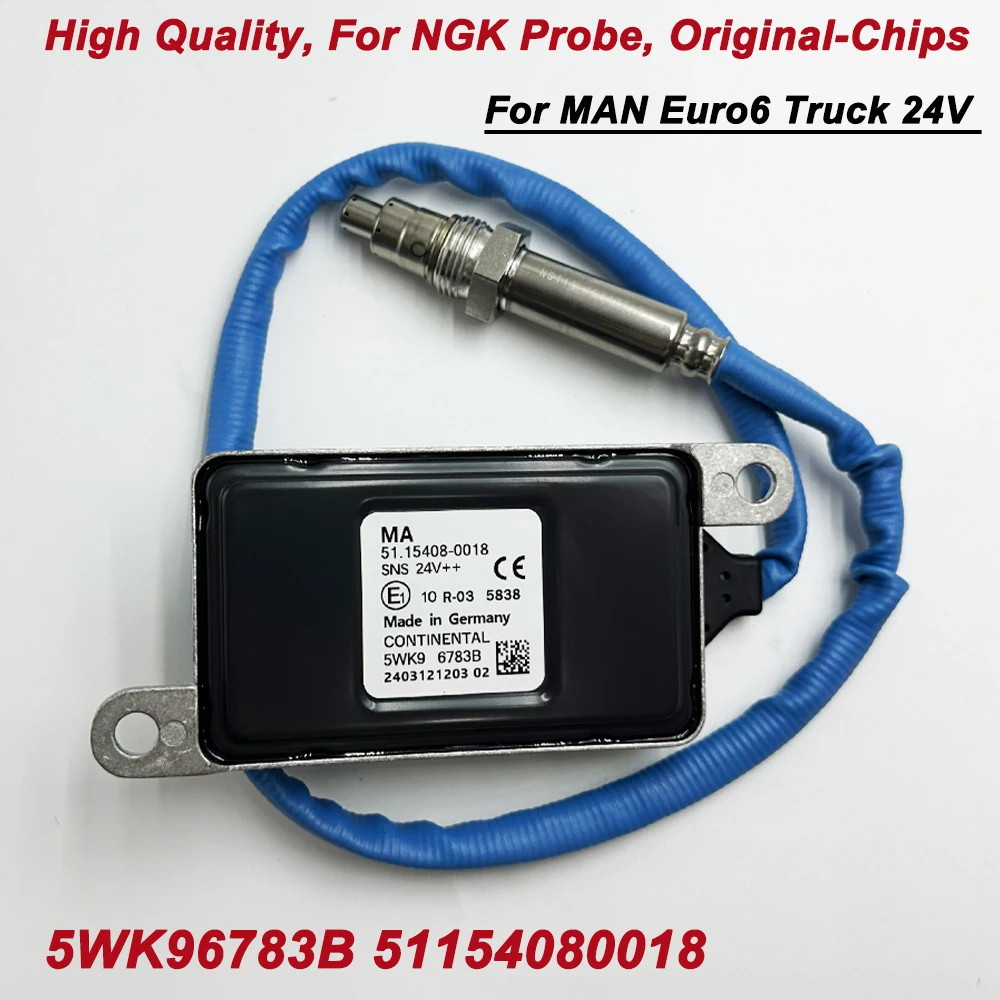 

High Quality Chips N-GK Probe 5WK96783B 51154080018 CONTINENTAL NOx Oxygen Sensor For MAN Euro6 Truck 24V 5WK96783A 51154080011