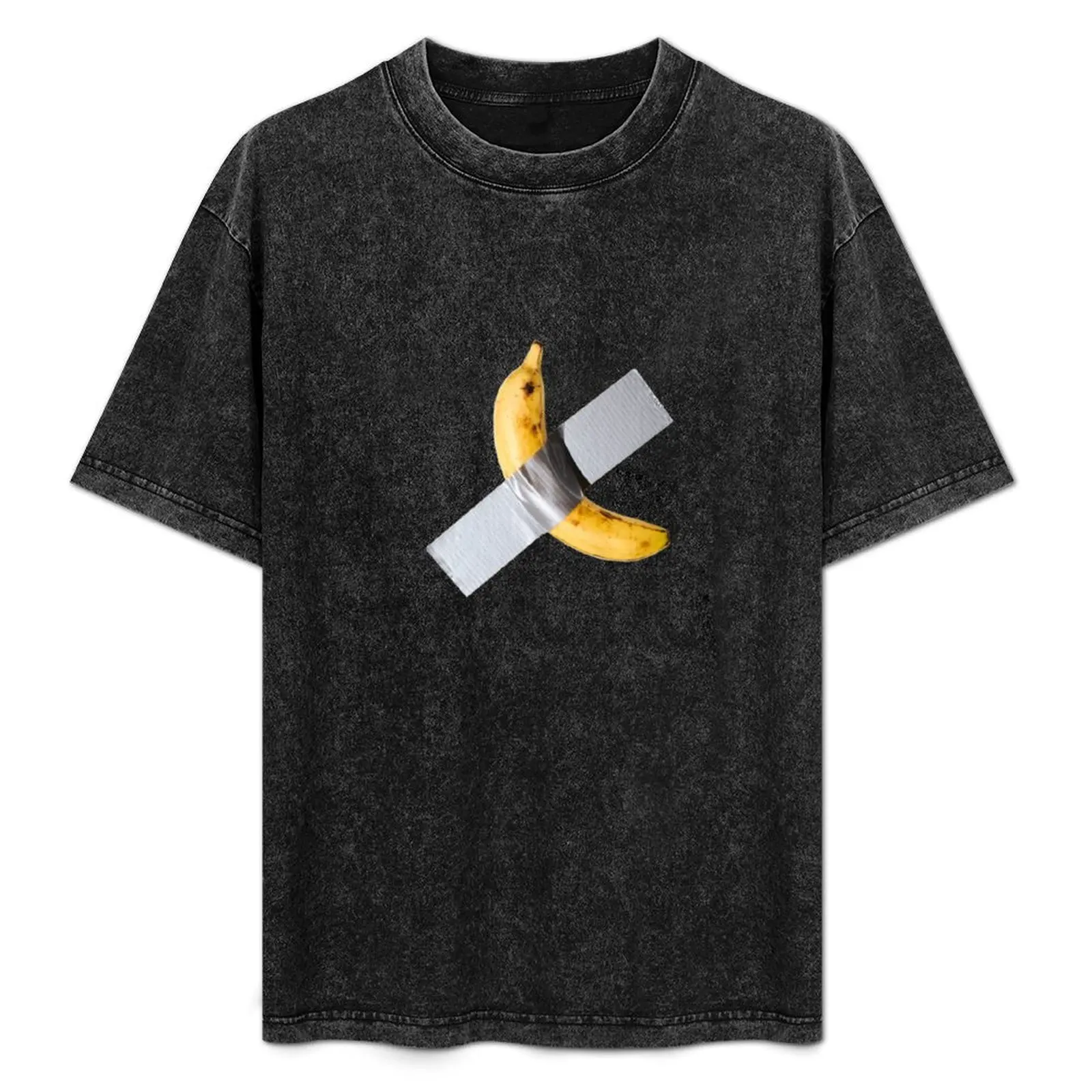 Funny duct tape banana art T-Shirt sweat cotton graphic tees T-shirt men