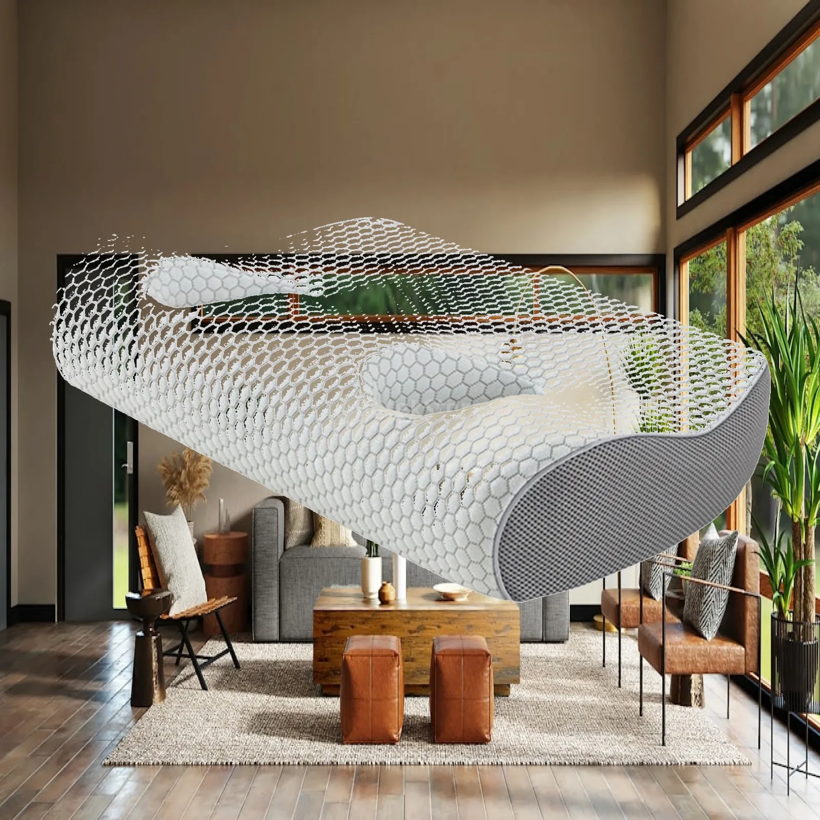 ergonomic-ear-piercing-neck-pillow-memory-foam-bed-pillow-for-sleeping-with-support-for-side-sleepers