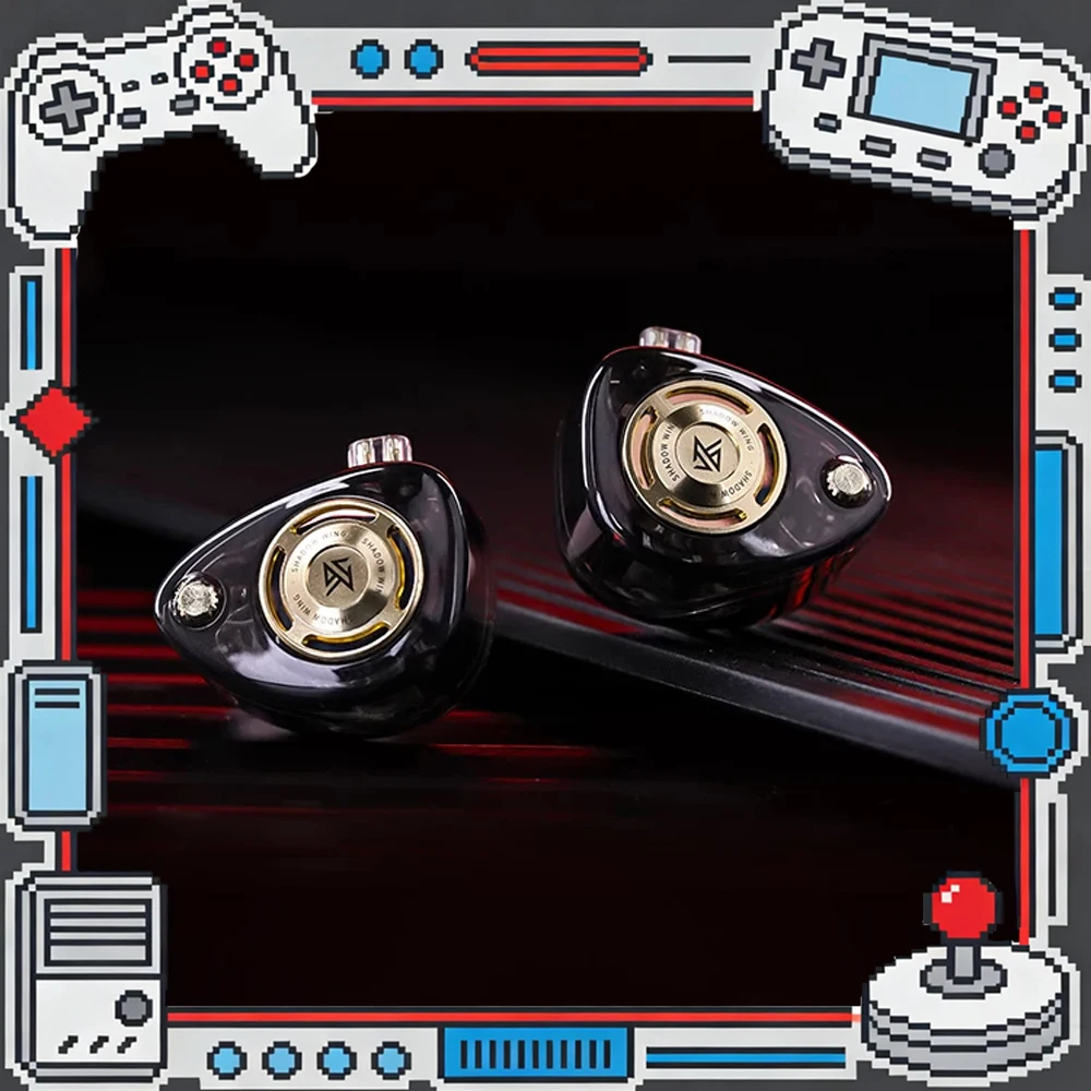 KZ Shadow Wing Earphone Wired In-Ear Gaming Earphones High Quality Profession FPS Sound Positioning With Mic For FPS Gamer