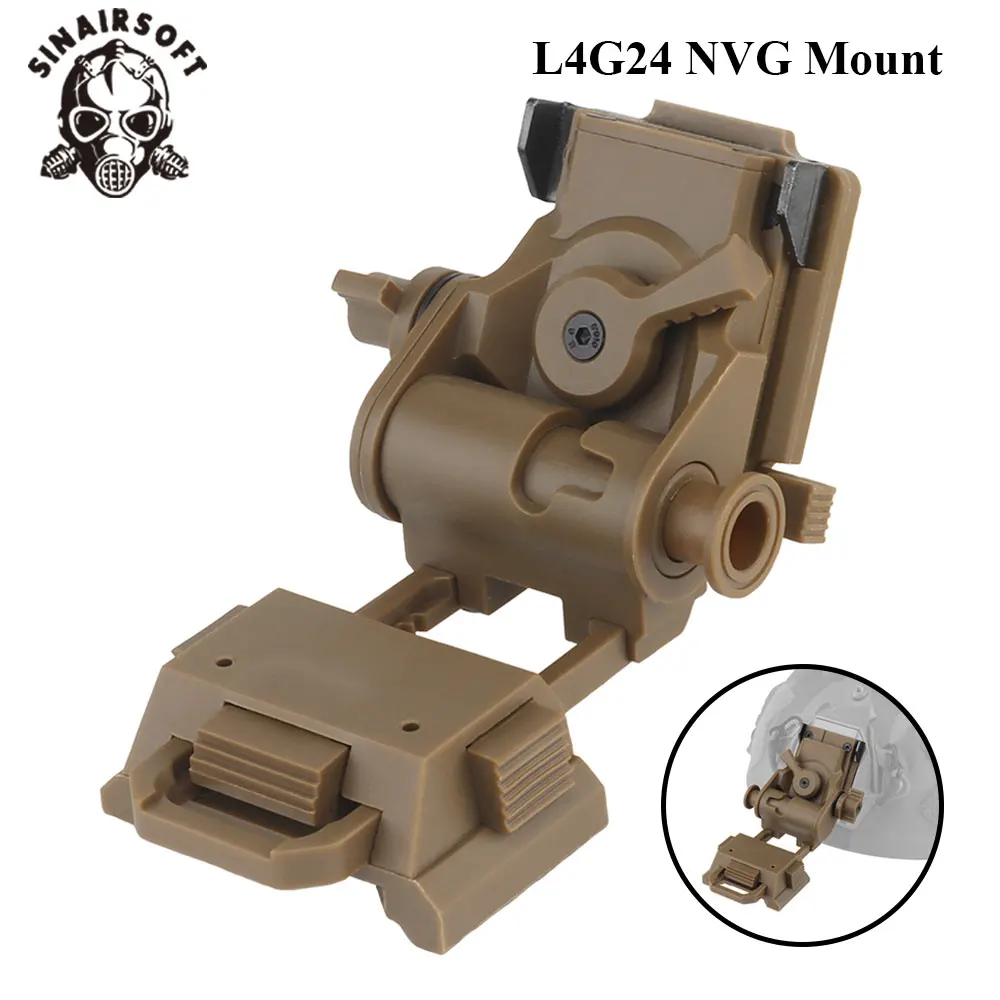 SINAIRSOFT L4 G24 L4G24 NVG Mount Bracket Holder For PVS15 PVS18 GPNVG18 Goggle Night Vision Stent Skip Fast OPS Helmet Parts