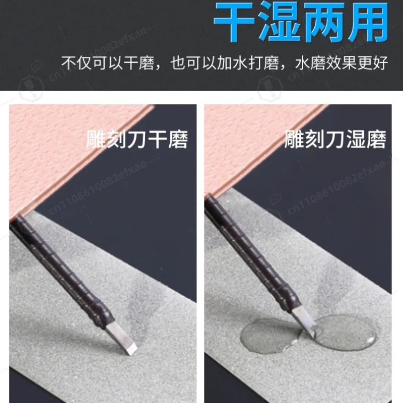 80 Grit Fine Diamond Polishing Pad, Precision Grinding Wheel for Seal Carving, Knife Sharpening and Jade Stone