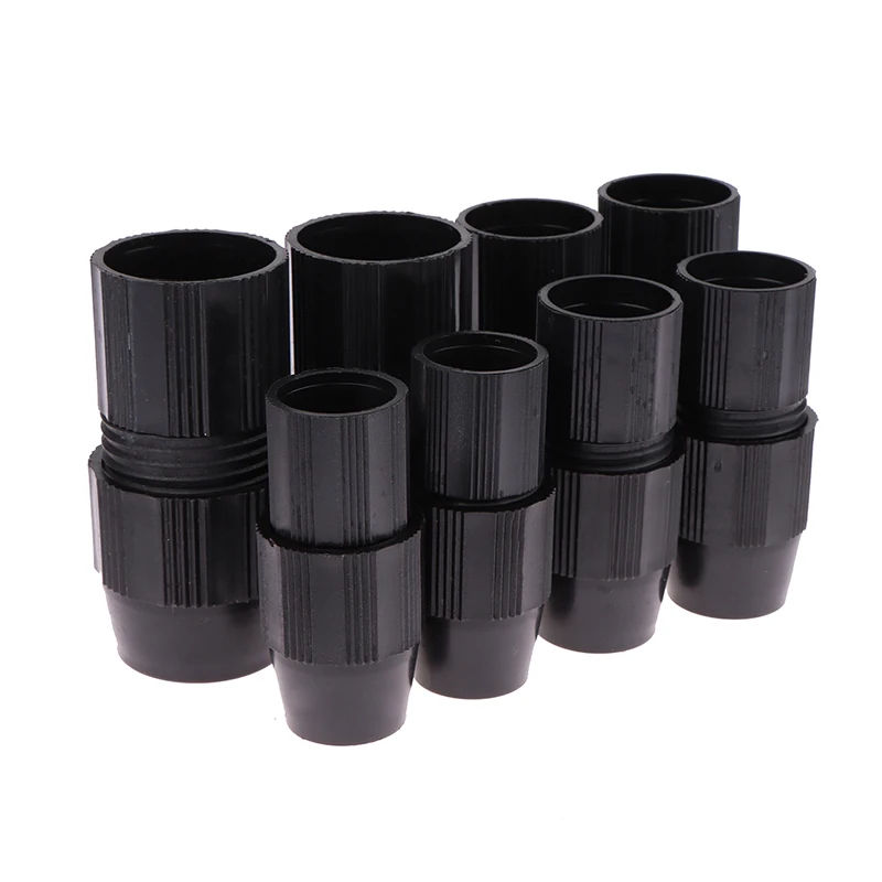 Conector de tubo telescópico de plástico, poste de red de inmersión, abrazadera giratoria de tubo telescópico, bloqueo fijo para DIY CFK, tubo de fibra de carbono, 2 uds.