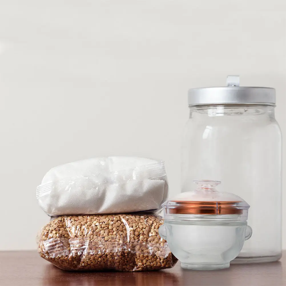 

Набор из 6 герметичных стеклянных банок: прозрачные бытовые контейнеры для хранения меда, птичьего гнезда, круп