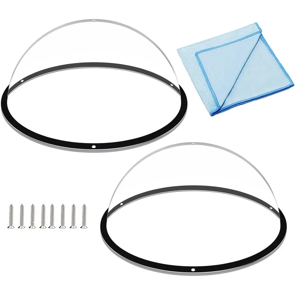 

Комплект из 2 прозрачных акриловых окон-куполов для животных, 12,5 дюймов, с салфеткой для чистки, уменьшает лай и стресс, простая установка