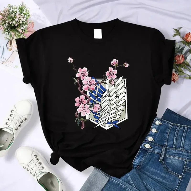 

Japanese Anime Attack on Titan Graphic Print T Shirt Men Casual Fashion Short Sleeve Plus Size T Shirt Women