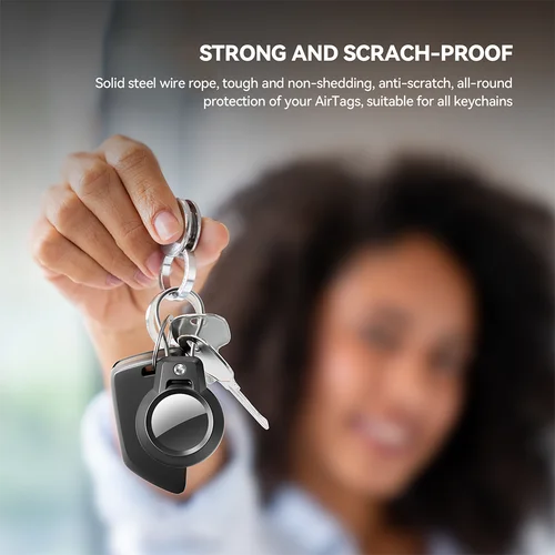 Imagen 2 del producto Soporte Airtag para Apple Airtag, funda de seguimiento GPS, llavero antipérdida para equipaje, mochila, llaves de Collar para mascotas