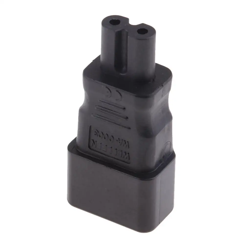 Universal Power Plug Adapter C7 to C14 Extension Cable ABS Converter for Home Office Electronic Equipment