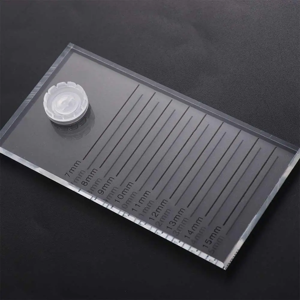 Mark Pad – support pour faux-cils, étagère d'extension de cils, plaque transparente, carrelage, plateau pour faux-cils, palette de colle