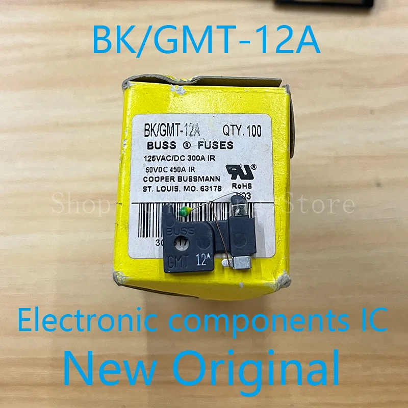 Nuevo Original BK/GMT-12A GMT-12A GMT12A 125VAC 300A BUSSMANN fusible alarma que indica cable de soporte de acción rápida 20,57X3,23X17,48mm