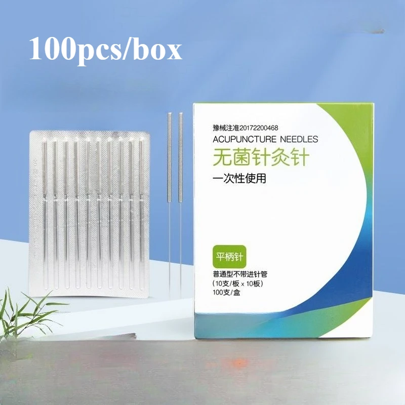 

100 Pcs Acupuncture Needle ALL Size Acupuncture Disposable Sterile Beauty Massage Needle Individual Packing Acupuncture Therapy