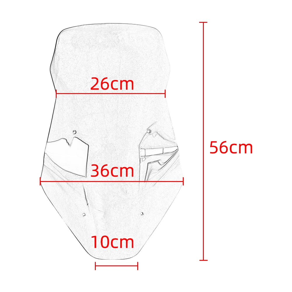 Motorcycle Windshield for ZONTES 368G 368 G