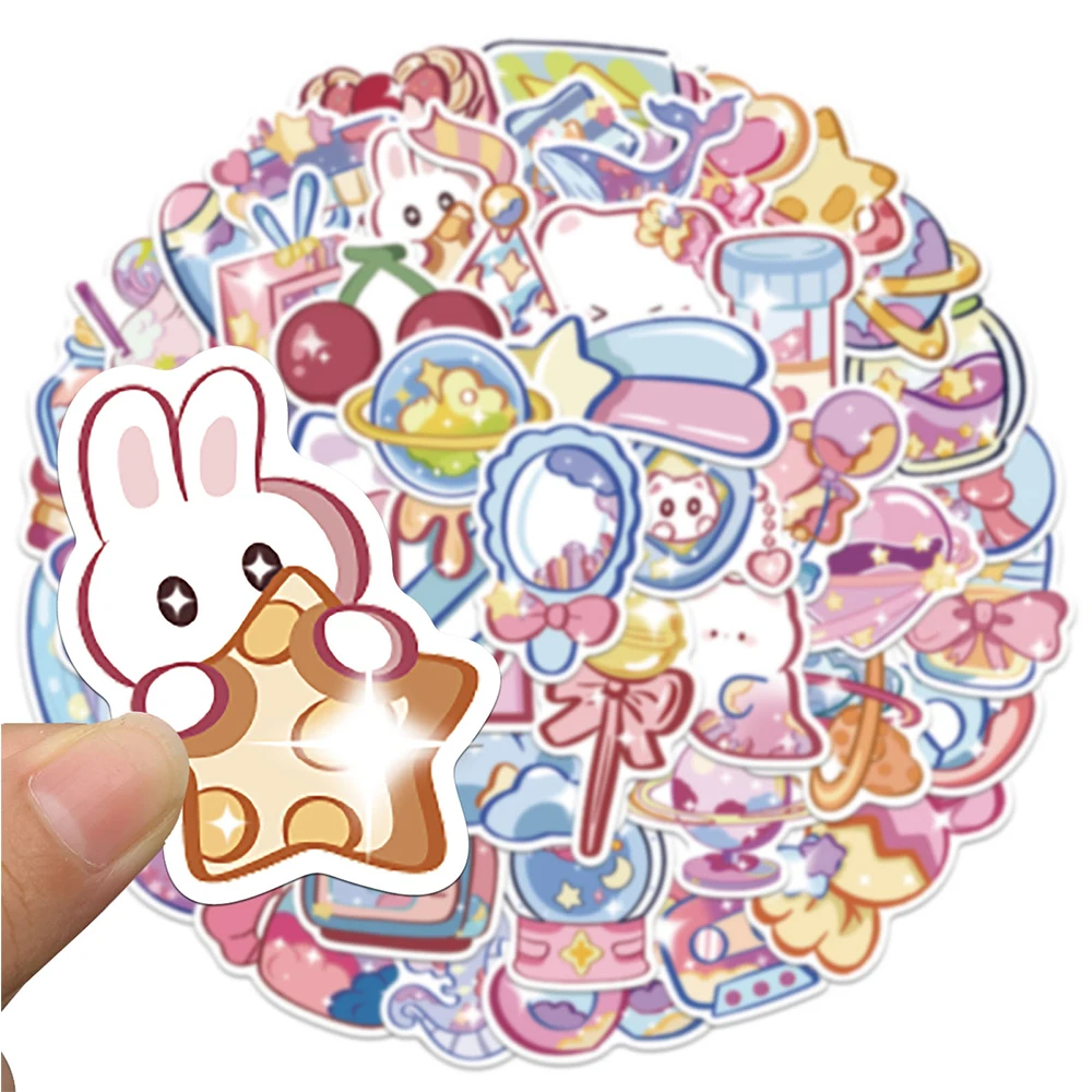 10/30/50 قطعة لطيف بريق المجرة فينوم ملصقات Kawaii Ins نمط الكرتون ملصق سجل القصاصات الأمتعة الهاتف الشارات لعبة الديكور