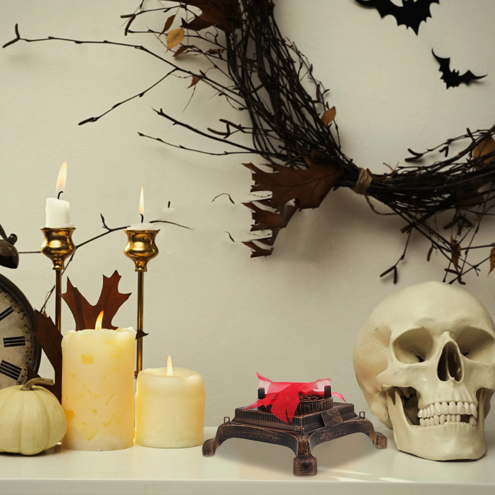 โคมไฟเปลวไฟจำลองแบบ USB เตาไฟปลอม แสงไฟตกแต่งคริสต์มาส ฮาโลวีน เอฟเฟกต์แสงไฟ ซุงไฟปลอม โคมไฟ LED เปลวไฟ