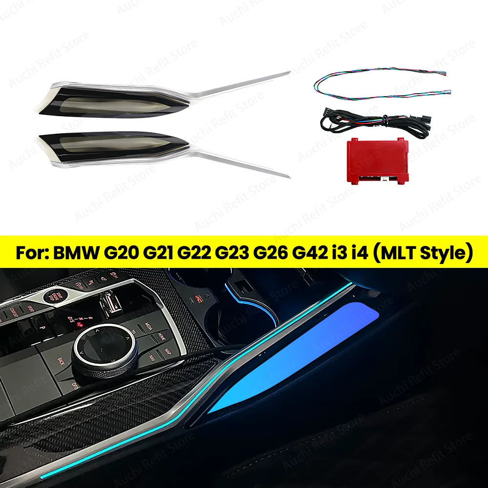 

Auchi LED Original 11 Color Ambient Light Central Control Crystal Saddle Light For BMW G20 021 G22 G26 i314 Left Hand Drive Car