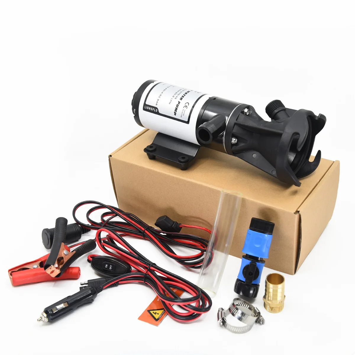 Portable Toilet Waste Disposal Pump 12GPM Fecal Waste Crushing and Disposal Pump Mobile Vehicle-Mounted Electric Sewage Disposal