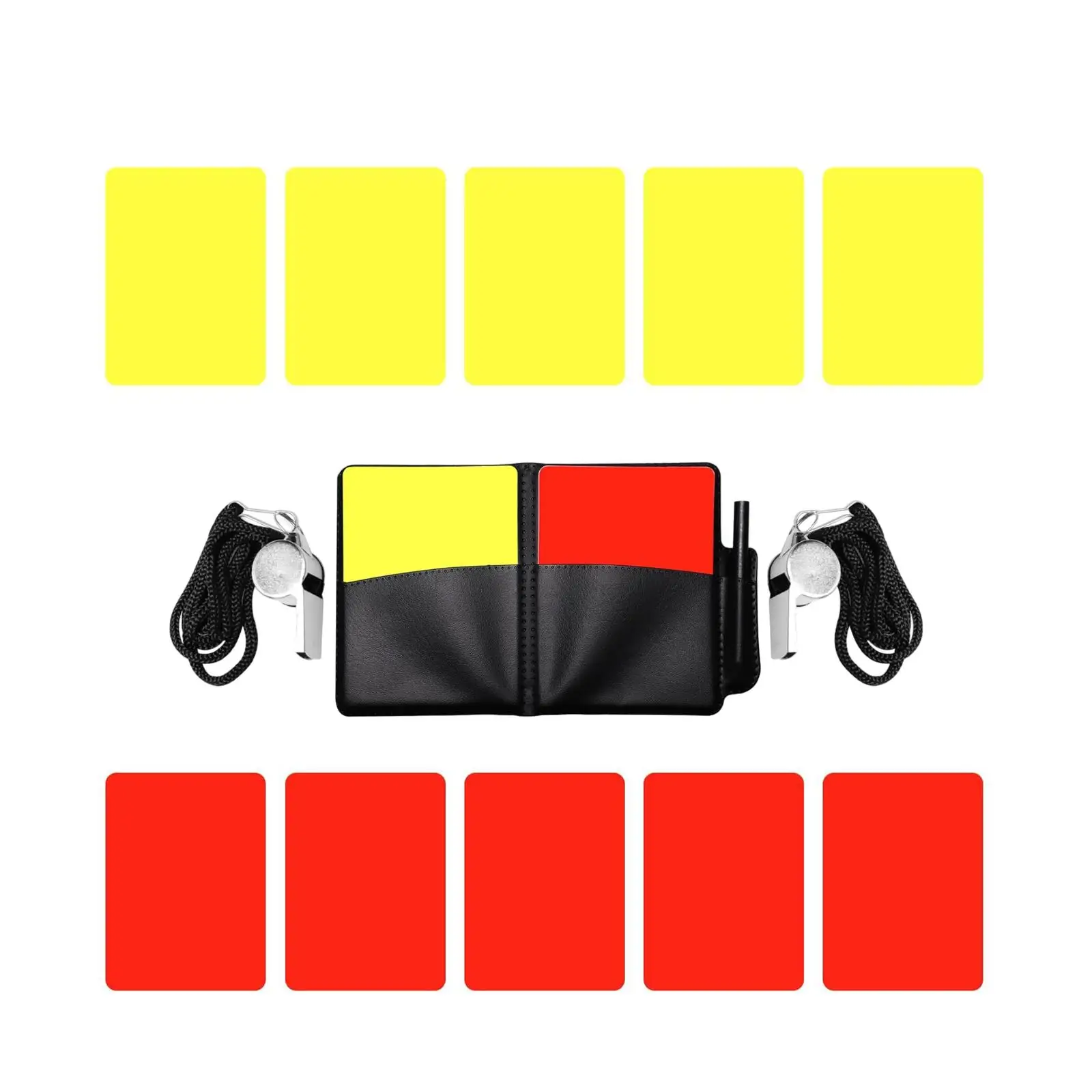 Soccer Referee Cards Referee Equipment for Football Game Campus Games Hockey