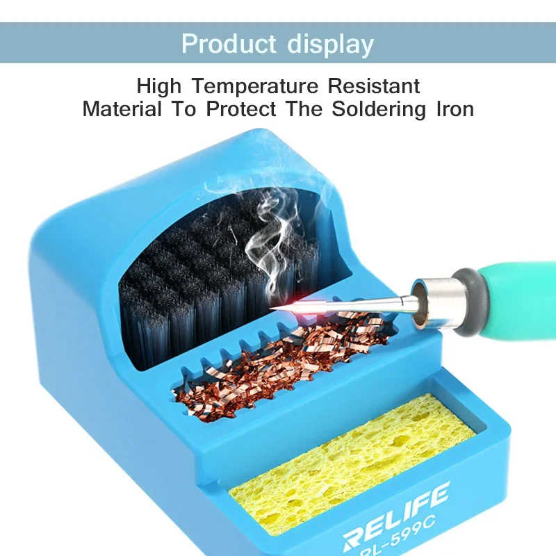RELIFE RL-599C Welding Tips Cleaning Tool for Mobile Phone Repair Mini Effective Anti-static All-round Soldering Head Cleaner
