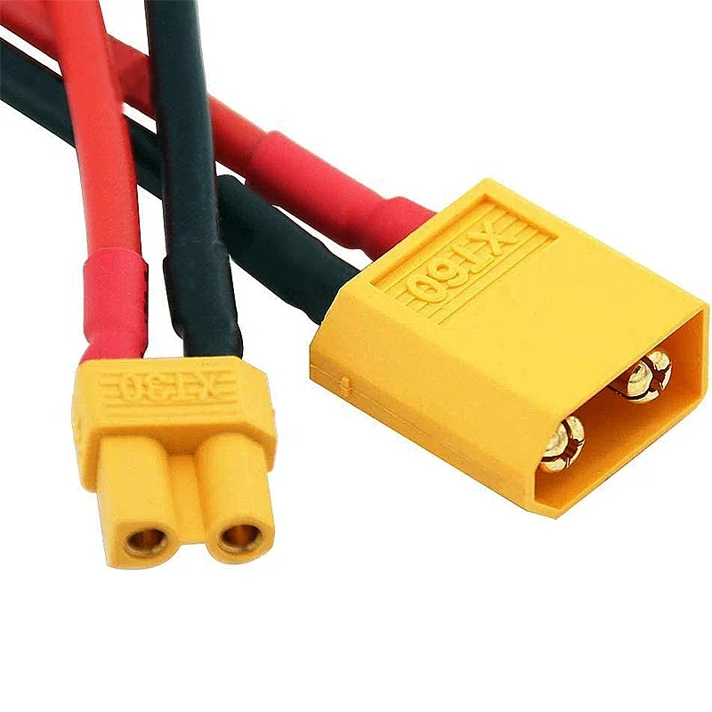 1pcs XT60 to XT30 Connector Adapter Male/Female Plug 10CM 16AWG Silicone Wire Cable for RC FPV Quadcopter CineLog35 Drone Parts