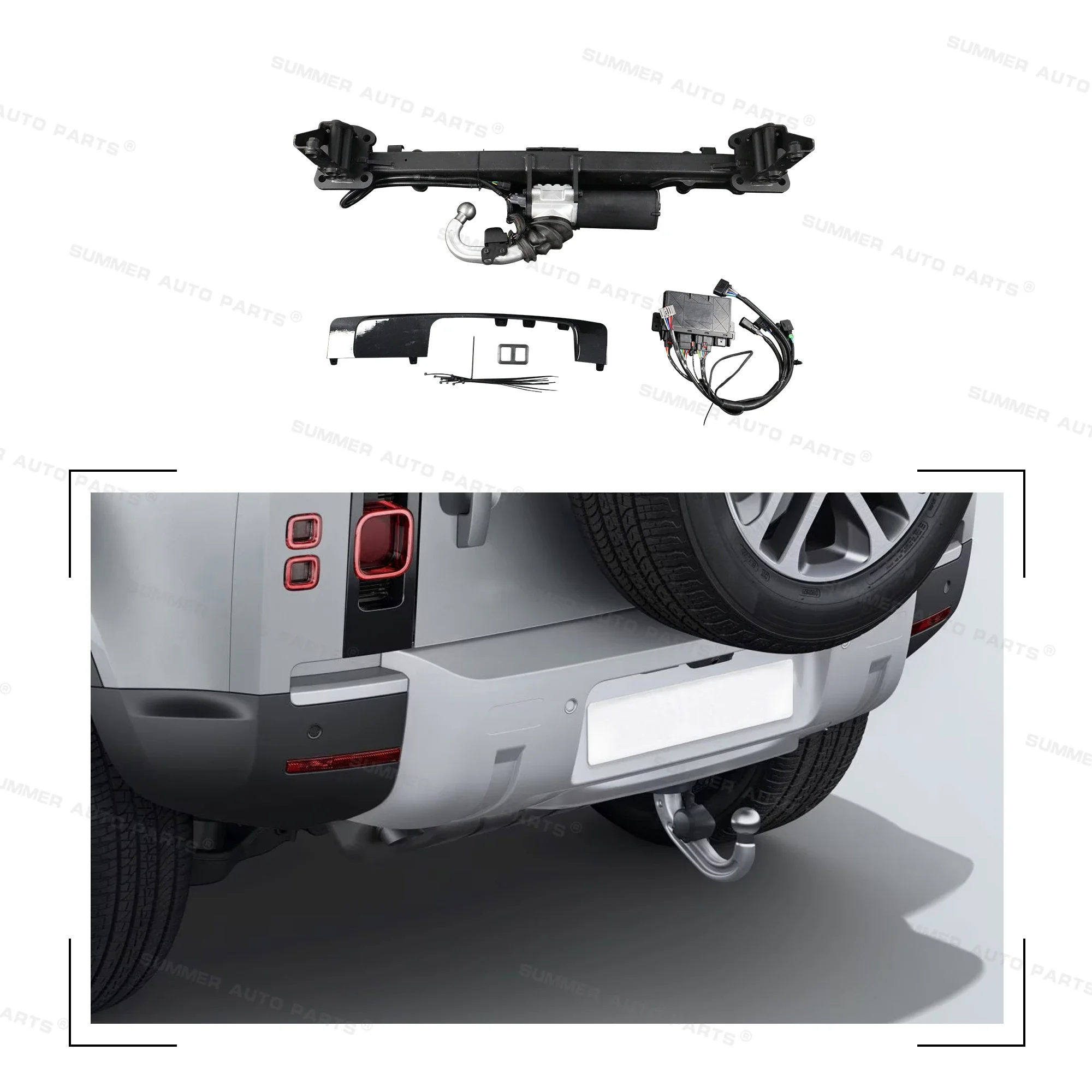 

Car Accessaries High-Quality Firm Heavy Duty Trailer Hitch Electric Tow Hook Fit for New Defender 90 110