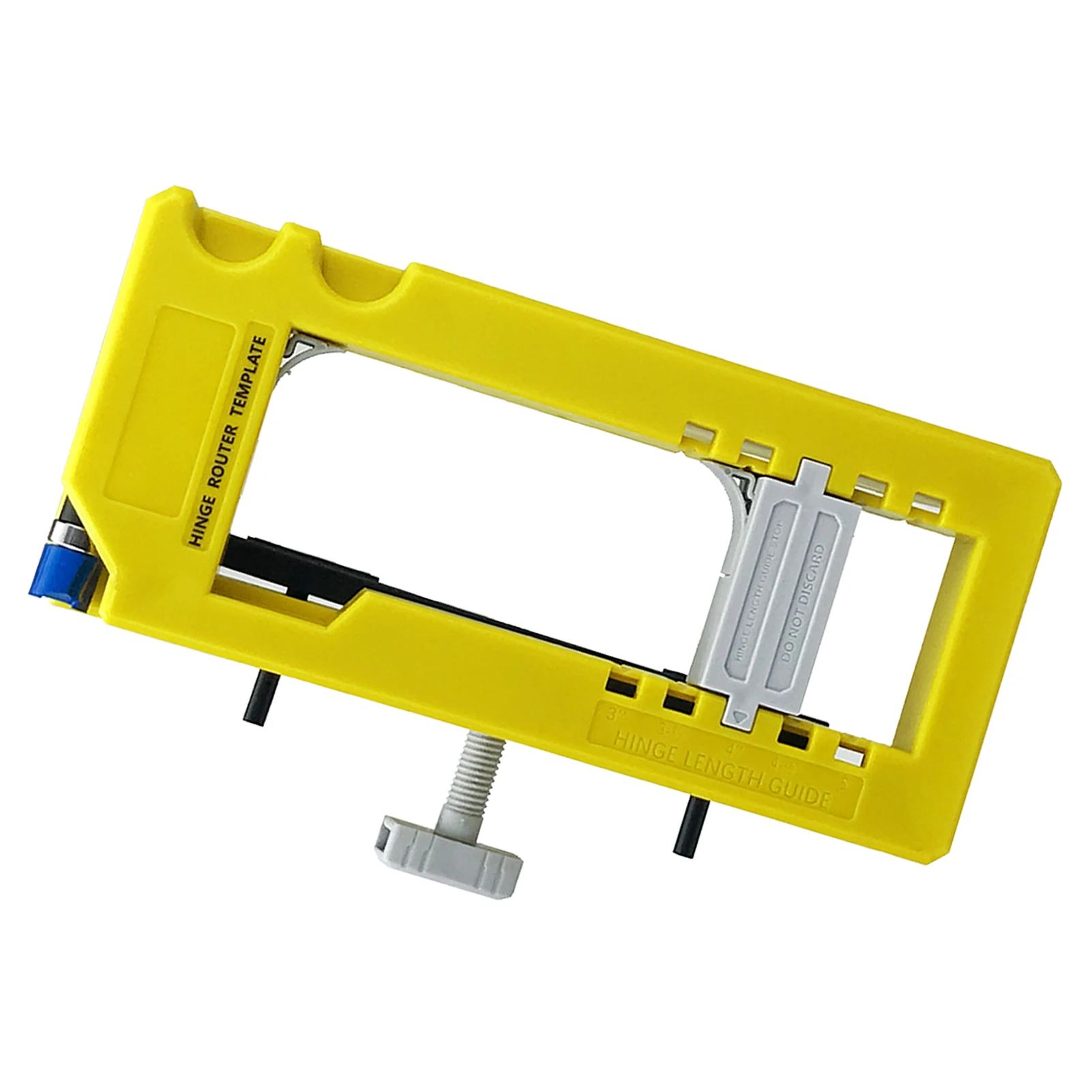 Door Hinge Jig Plastic 3‑5in Length 1/4‑5/8in Radius Hinge Router Template for Woodworking Door Hinge Router Template