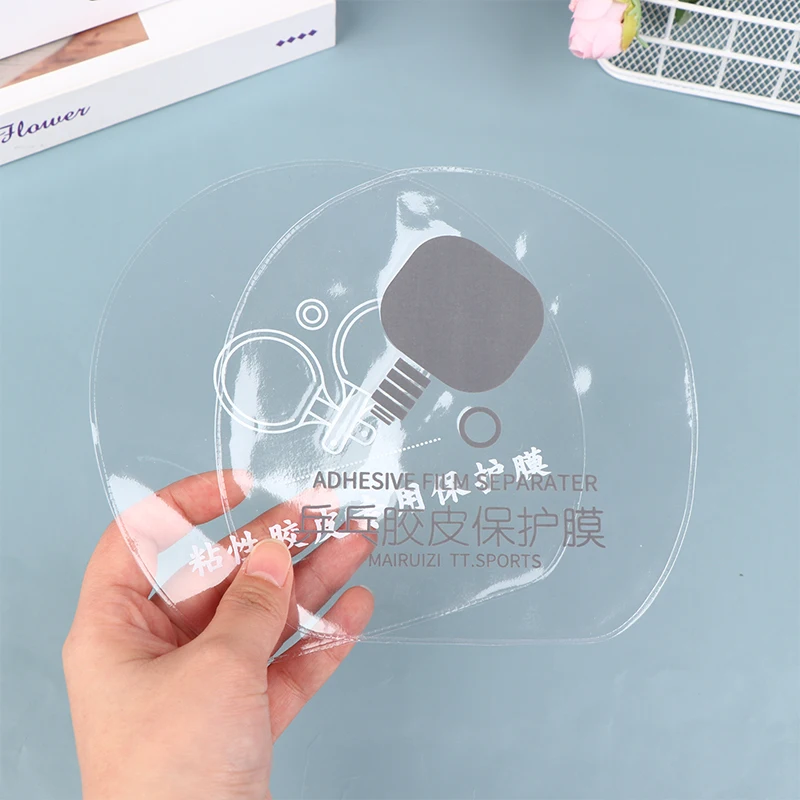 3Pcs Transparent Table Tennis Rubber Protection Film Ping Pong Racket Cover Sticky Rubber Protective Film Racket Film