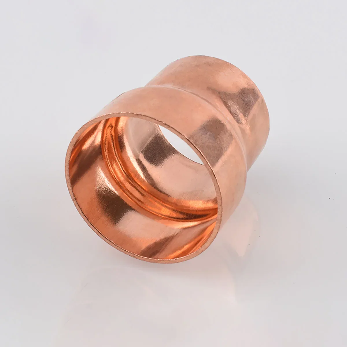 Pure Copper End Feed Solder Reducer Plumbing Pipe Fitting Connector Coupler Air Conditioner ID 6.35 8 10 12.7 16 19 To 42mm