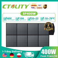 Ctolity 400W 200W 100W 54W 36W 21W Portable Solar Panel, kit solar generator, Foldable camping equipment, 18V MPPT Control