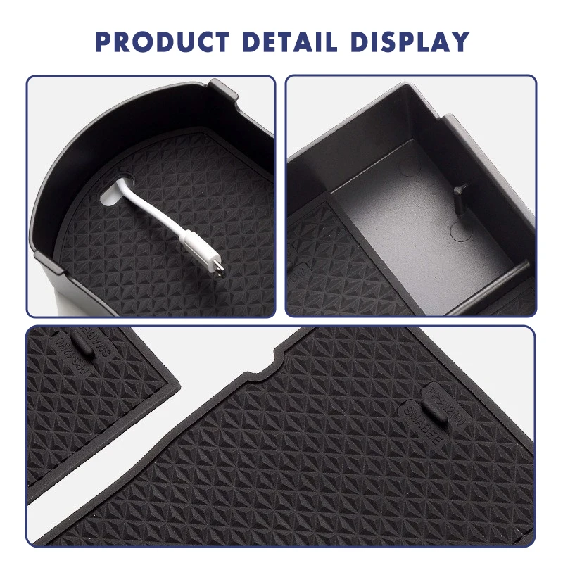 Heavy Duty Center Console Organizer For Mercedes Benz GLC 2023 Anti-Rattle Armrest Storage Tray Keep Items Tidy Auto Accessories