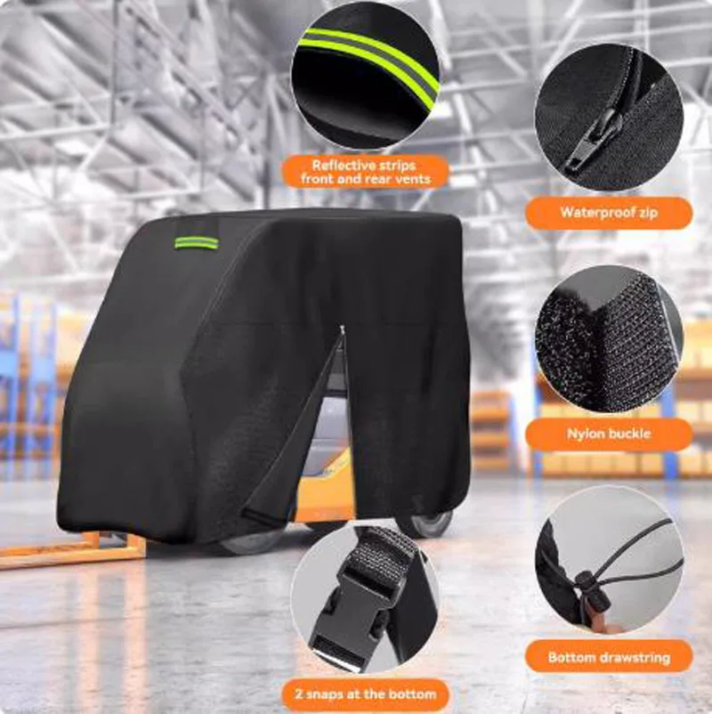 

Dustproof Forklift Cover All Weather Use Rainproof Multifunctional Forklift Rain Cover Snow And Windproof Outdoor Forklift Cover