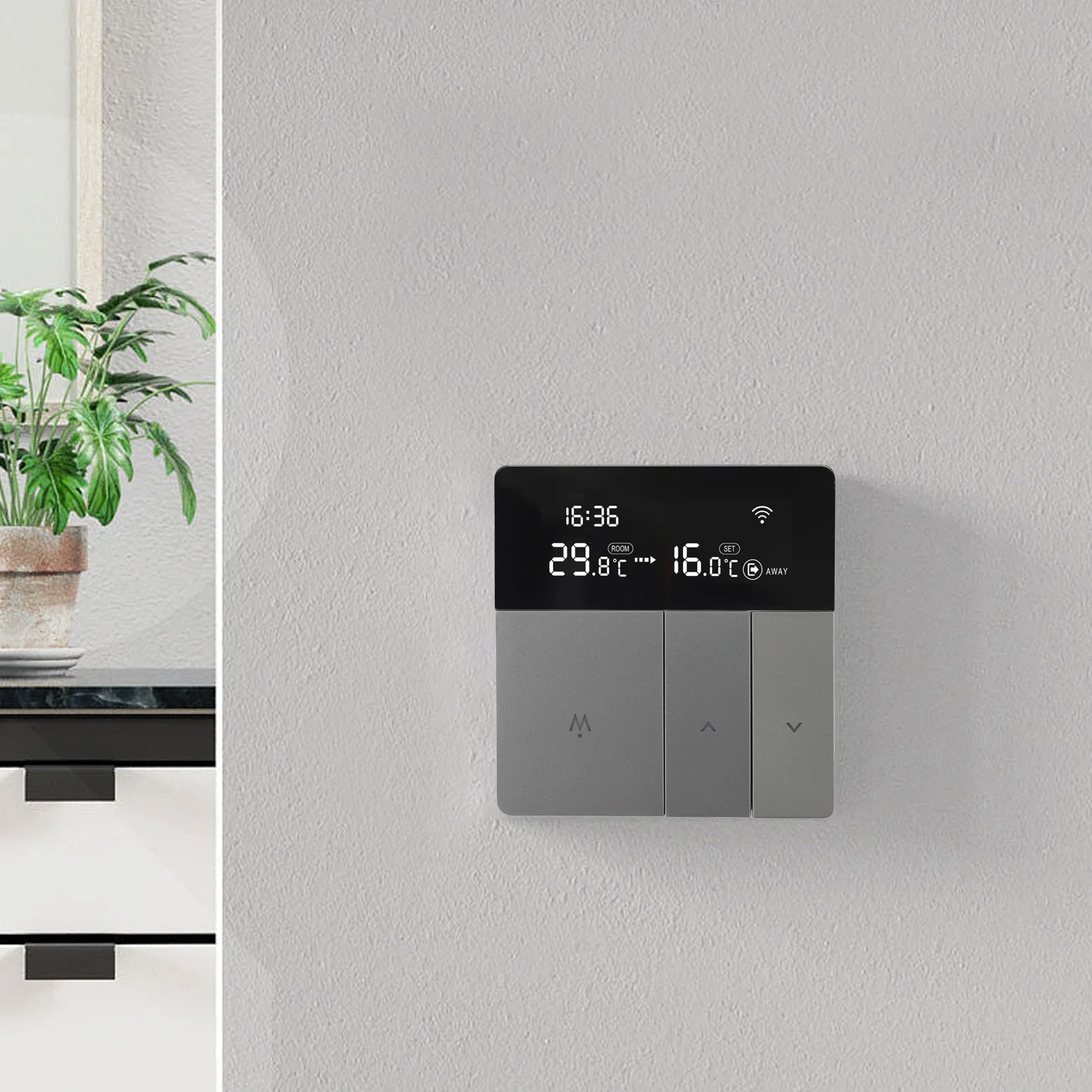 

Термостат с дистанционным управлением, умный термостат, как показано на рисунке, приложение для контроля температуры, дистанционное управление, экономия энергии