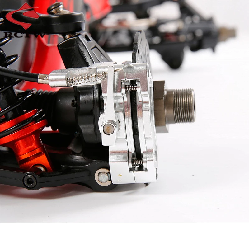 CNC Achterwiel Lijn Draad Remsysteem Set voor 1/5 Schaal Rc Auto HPI Rofun Rovan Baja 5B 5T 5SC SS KM 2.0 Truck Reserve Upgrade Deel