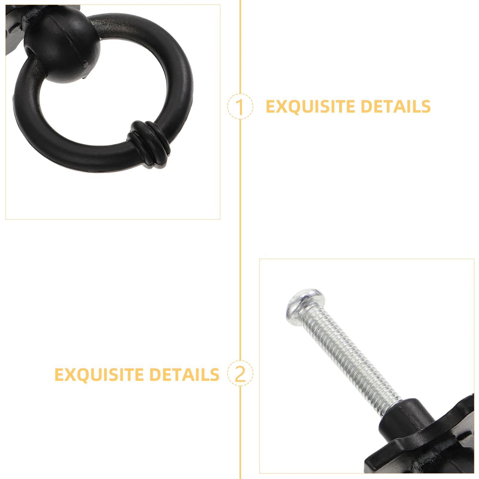 

10 Pcs Zinc Alloy Cabinet Pulls Black Finish Furniture H les for Kitchen Closet Doors Durable Smooth Rust Proof
