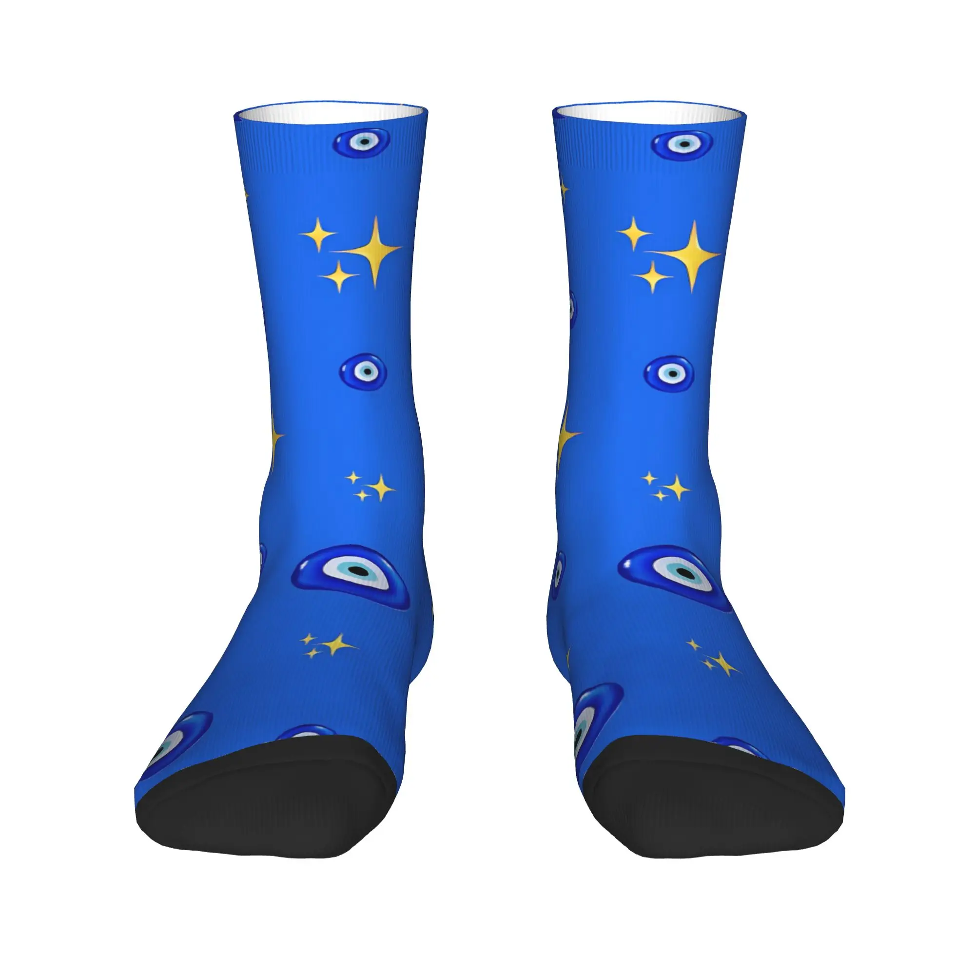 Nazar Evil Eye Socks  Funny Stockings Unisex Men Warm Soft Outdoor Socks Autumn Graphic Anti Skid Socks