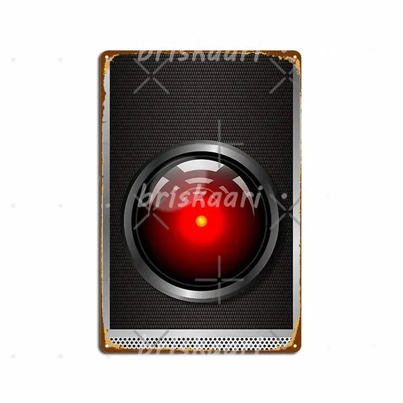 Hal 9000 Panel Metal Signs Cinema Living Room Party Customize Metal Posters