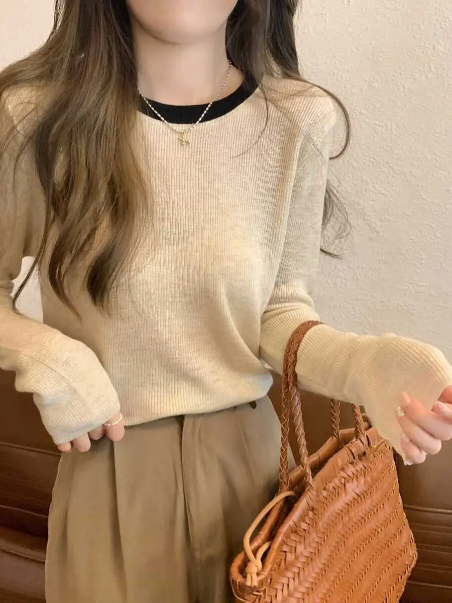 

Цвет Blo Long Sve round Ne Трикотаж Женский базовый слой irt Внутренняя одежда Дизайн Sensation Осень Зима Топ