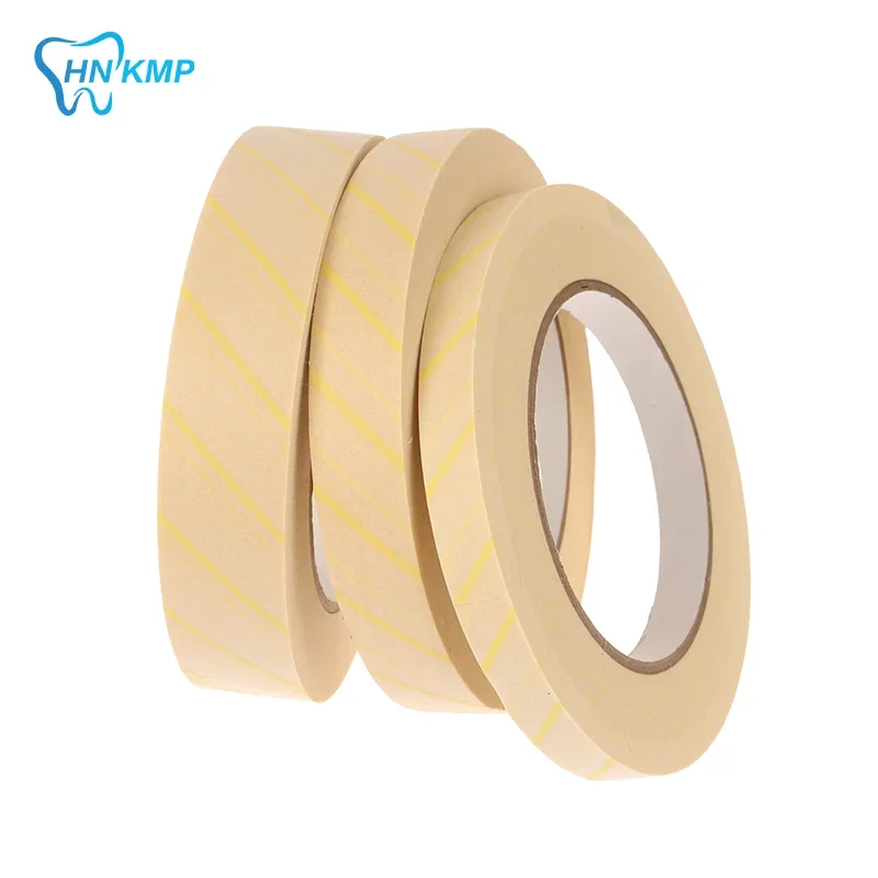 

50M Dental Tape Sterilization Indicator Autoclave Steam/EO/Plasma Tapes Defend Dentistry Laboratory Material Oral Care Supply