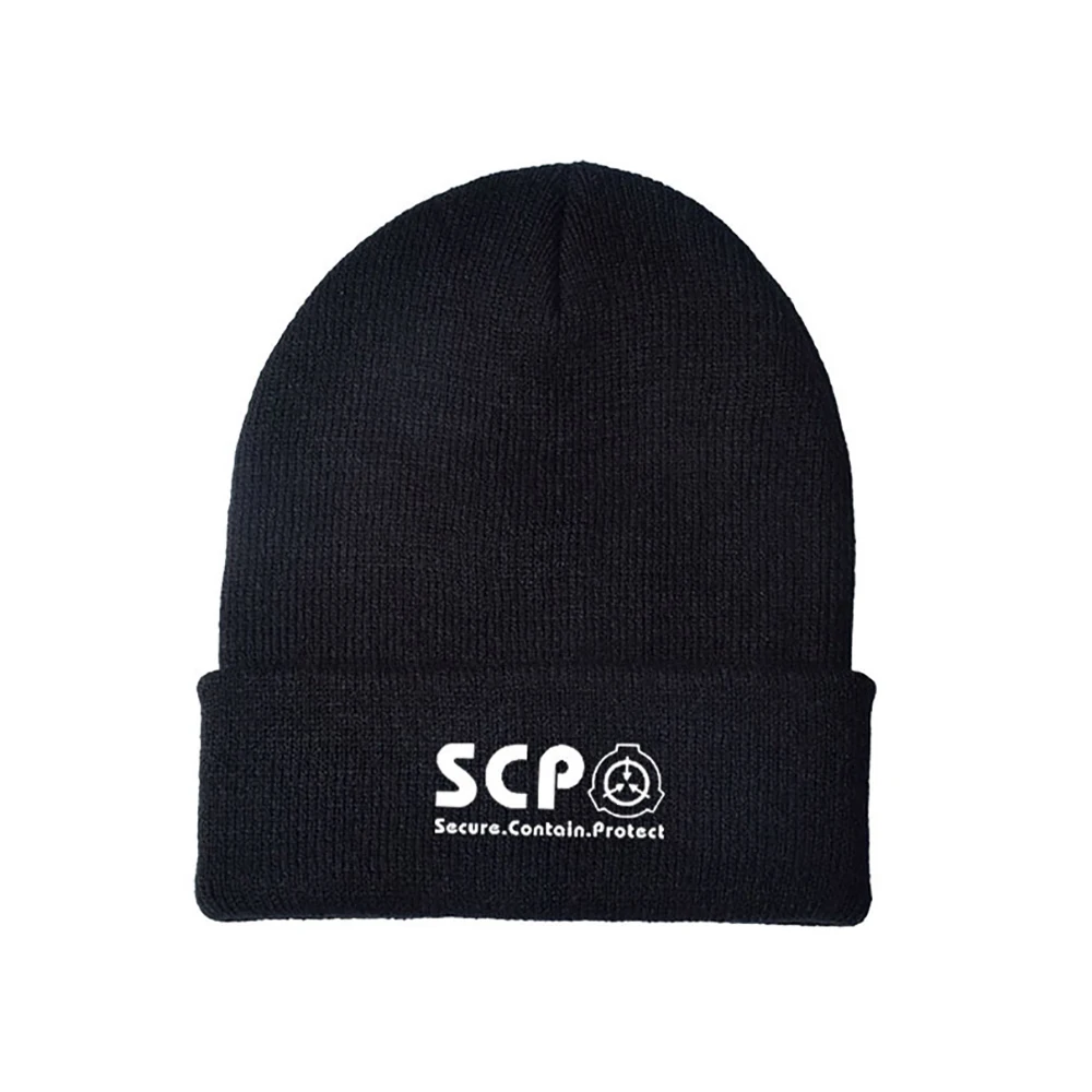 

New SCP Special Containment Procedures Foundation Logo Cosplay Gloves Scarf Glove Warmth Knitting Thickened Riding Suits