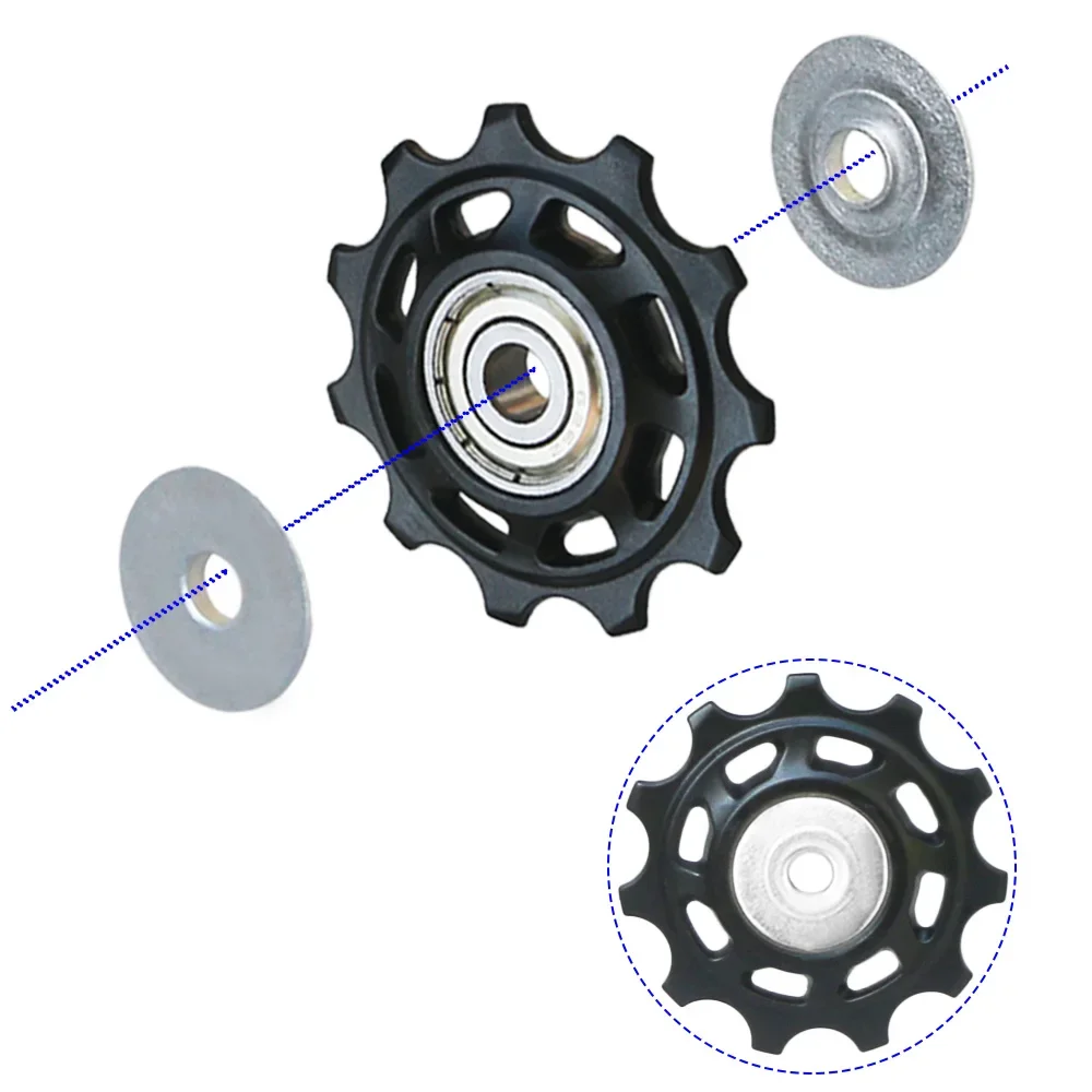 11t 12t 13t 14t rolamento mtb bicicleta guia traseiro roda de estrada jockey desviador traseiro polia rolo para shimano sram kit reparo