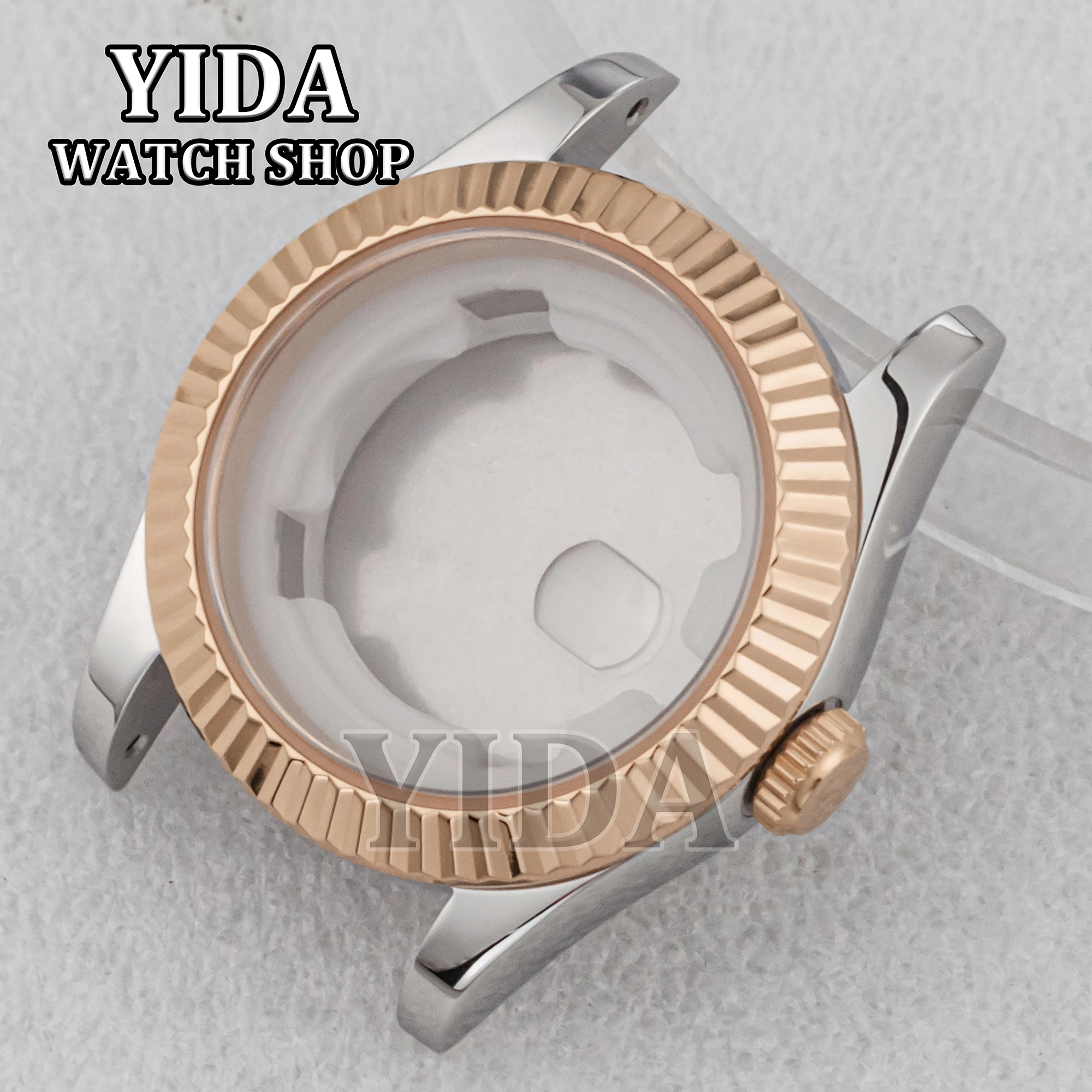 36mm/39mm Watch Case Sapphire Glass 17mm President Jubilee Strap 10ATM Waterproof for Datejust NH35 NH36 Movement Repair Parts