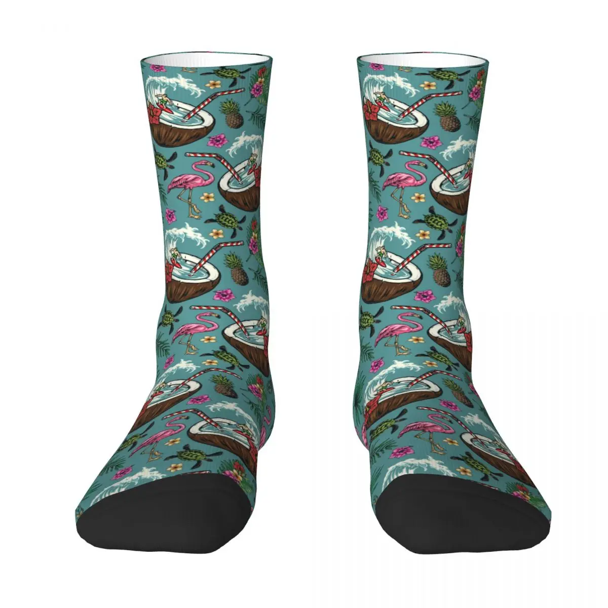 Island Style (2) Sock Printed Man Polyester