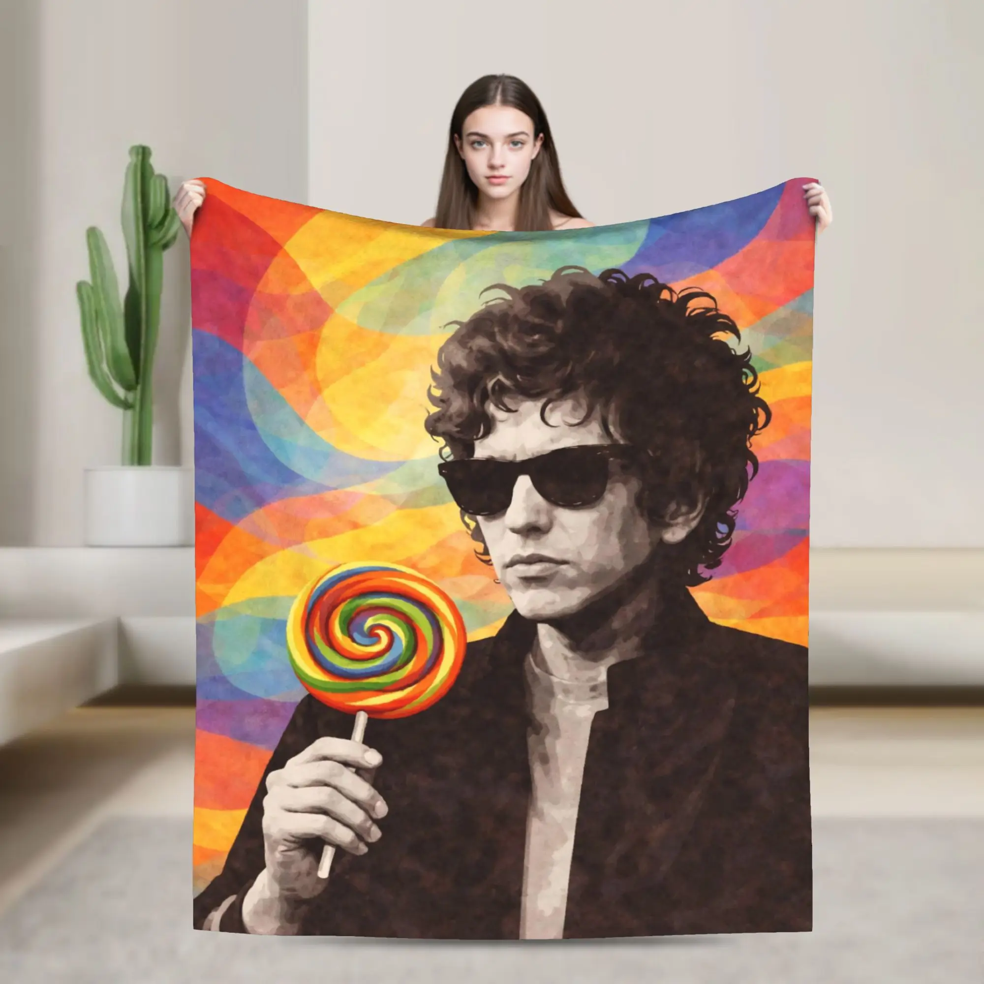 Super Soft Bob Dylan Singer Throw Blanket Premium Fleece Flannel Lightweight  Bed Blanket Warm Plush Blankets All Season Use